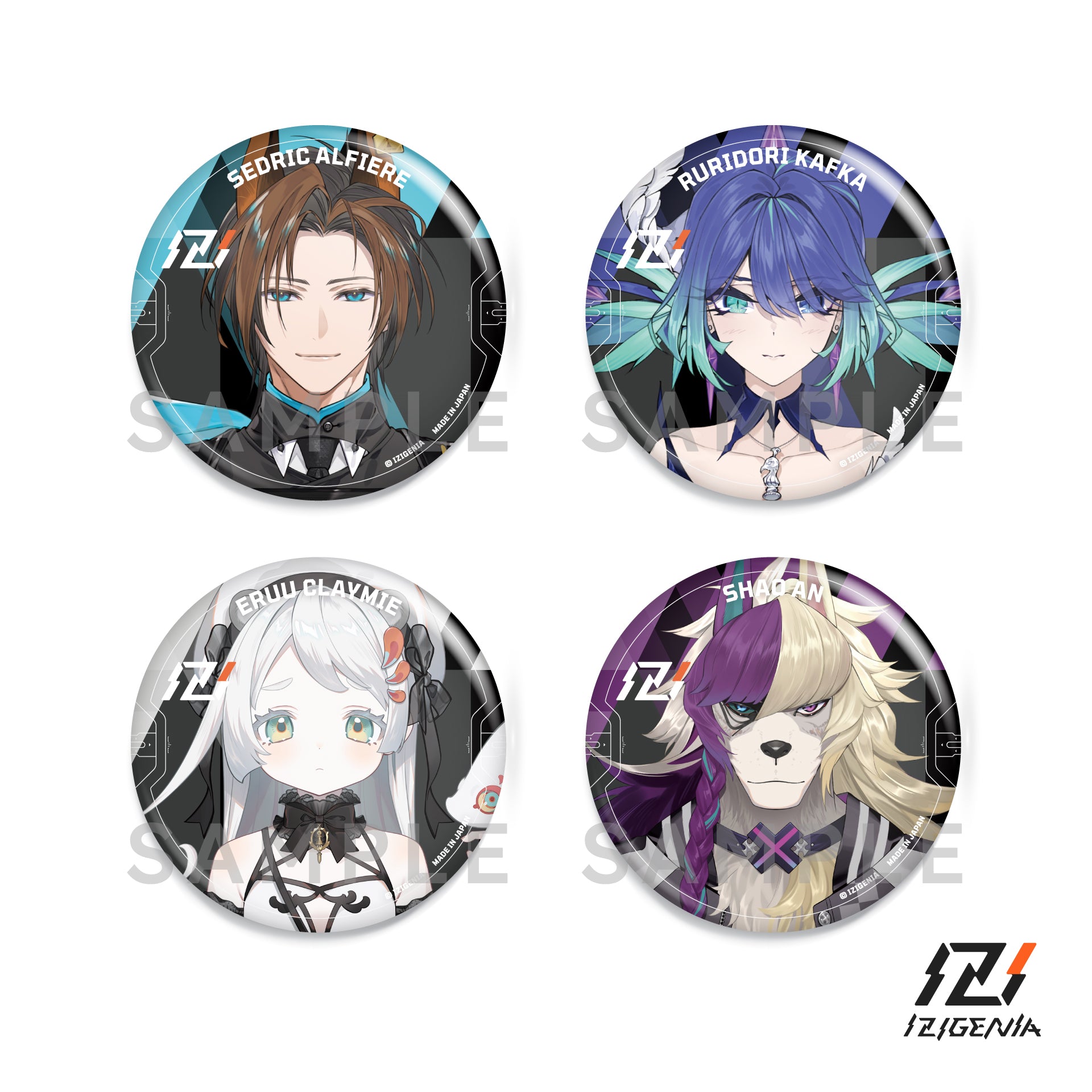 [1st Gen DEBUT] IZIGENIA Button Pin Set